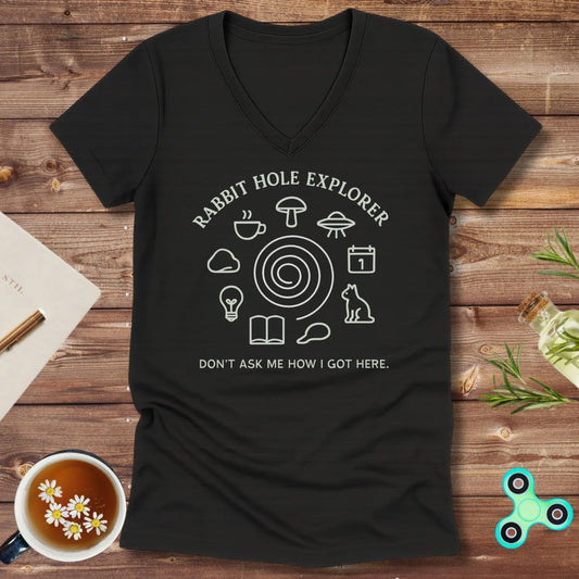 Rabbit Hole Explorer V-Neck