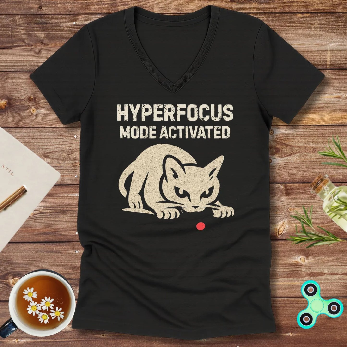 Hyperfocus Mode Activated V-Neck