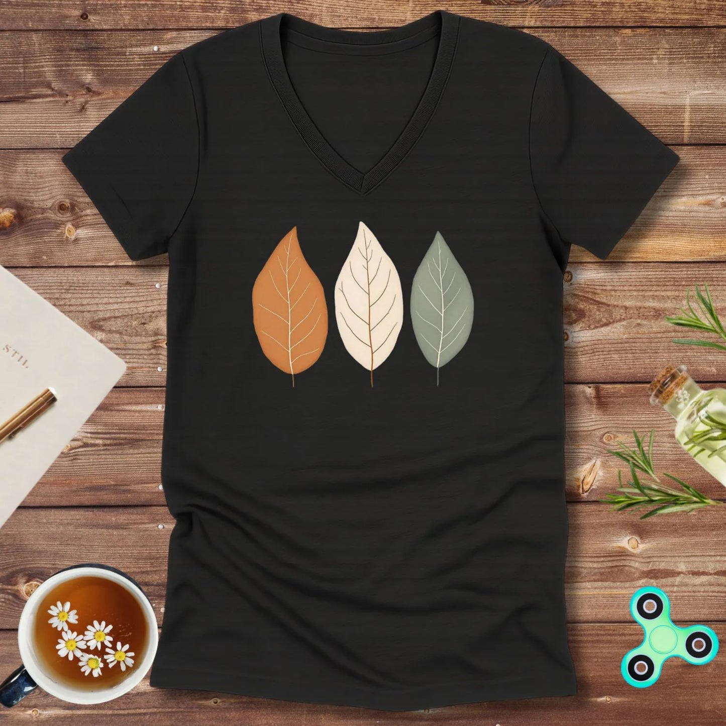 Leaf Trio V-Neck