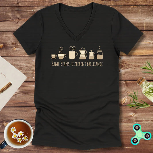 Same Beans Different Brilliance V-Neck
