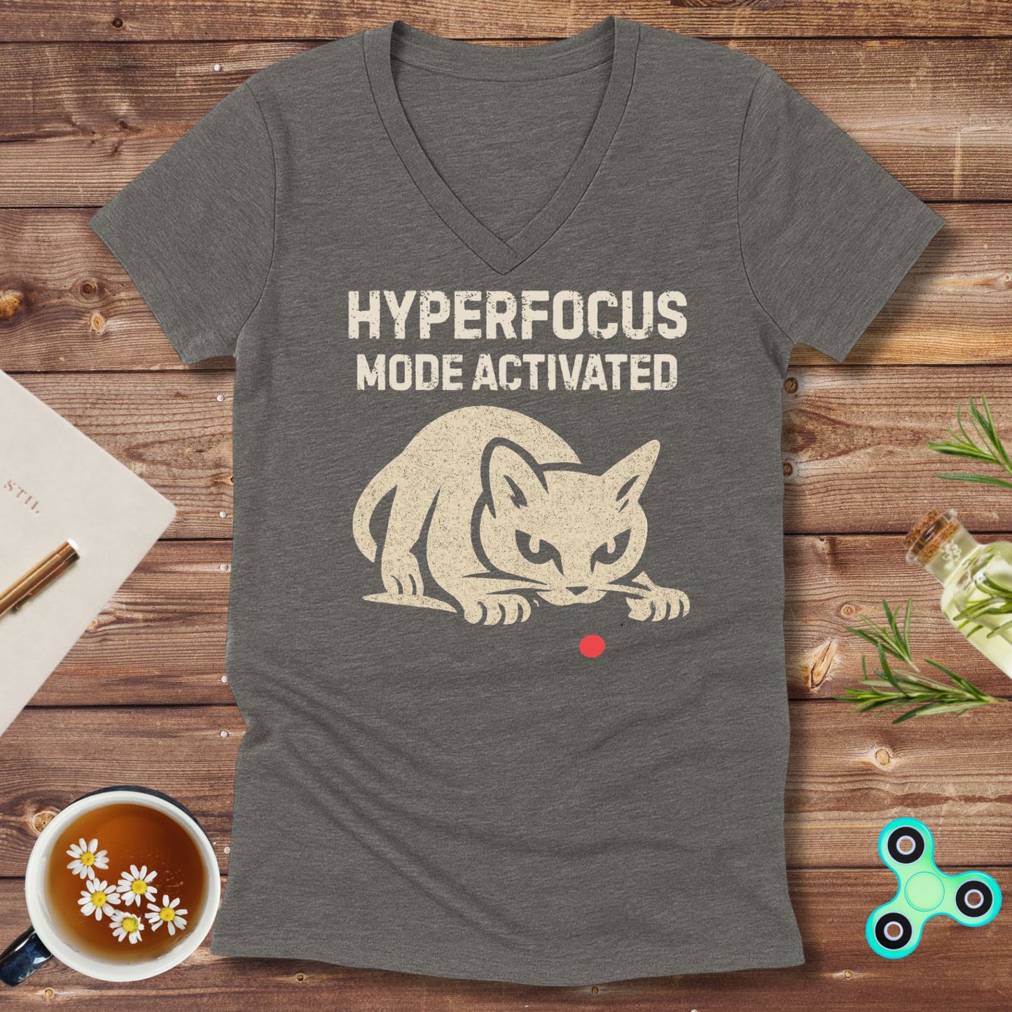 Hyperfocus Mode Activated V-Neck
