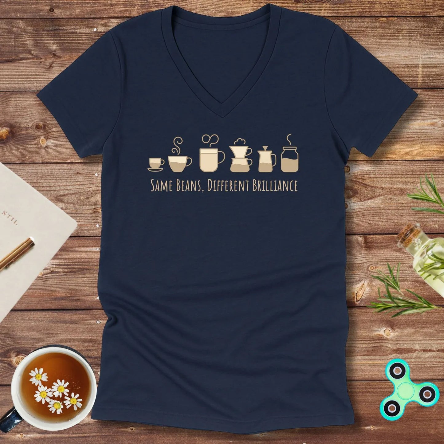 Same Beans Different Brilliance V-Neck