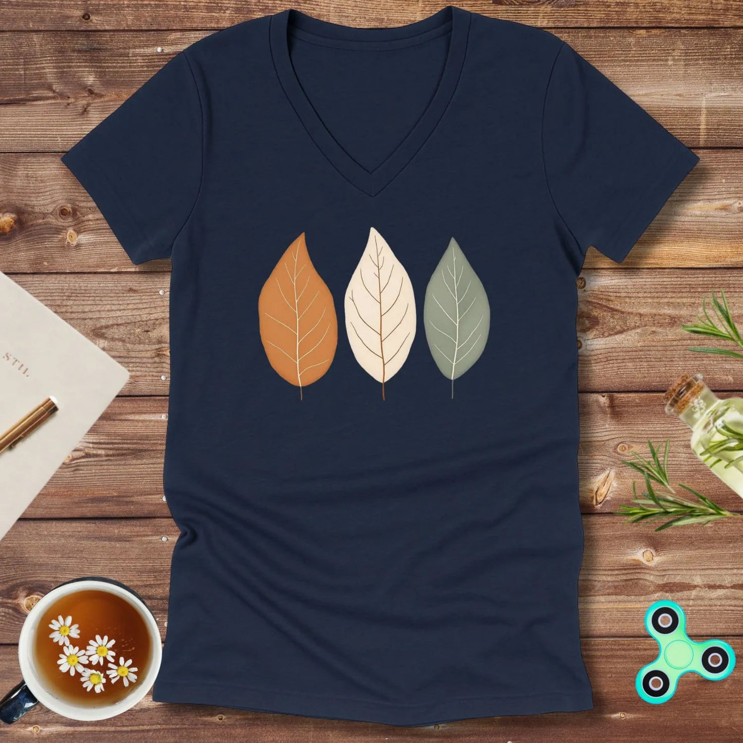 Leaf Trio V-Neck