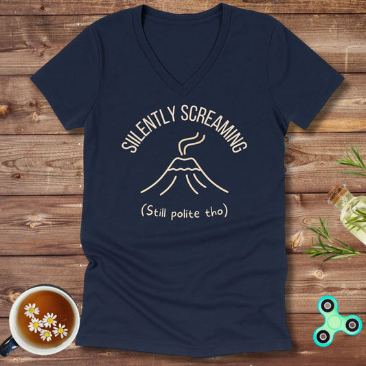 Silently Screaming V-Neck