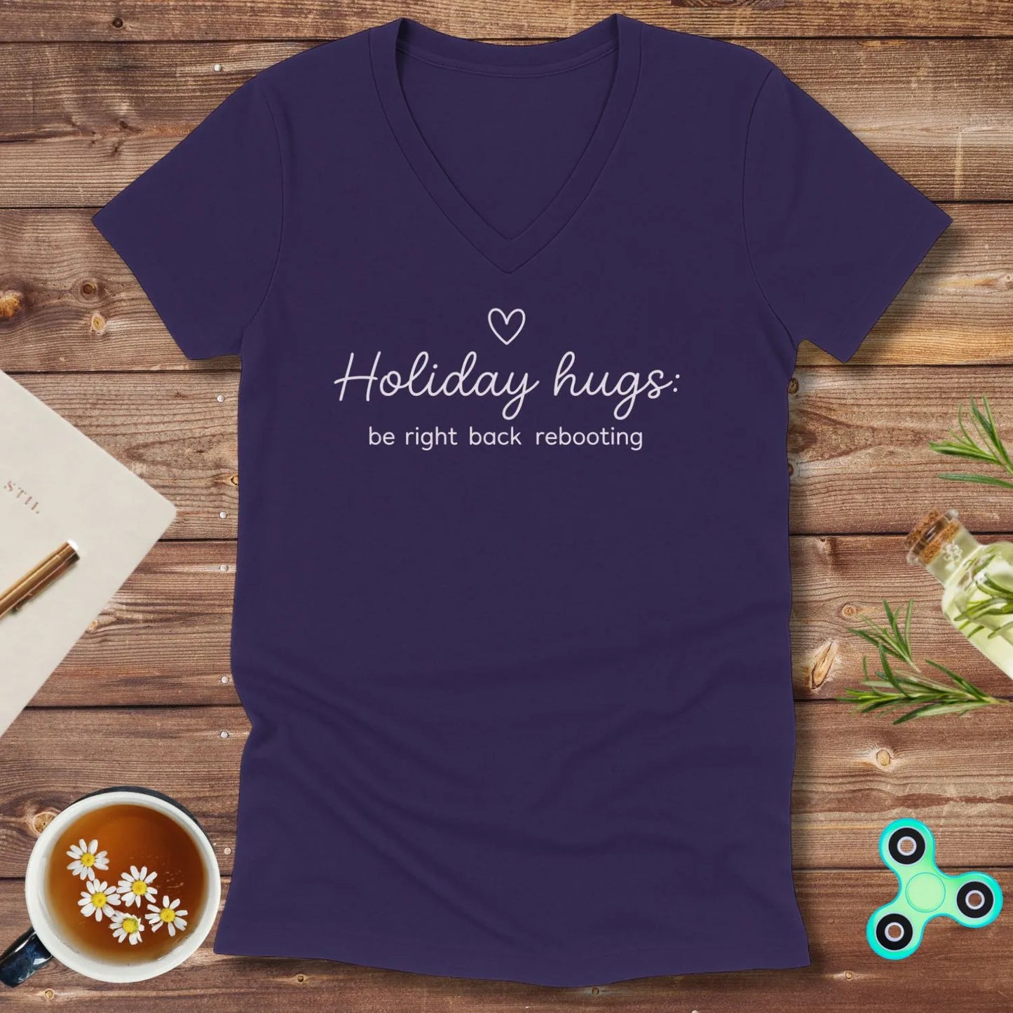 Holiday Hugs BRB V-Neck