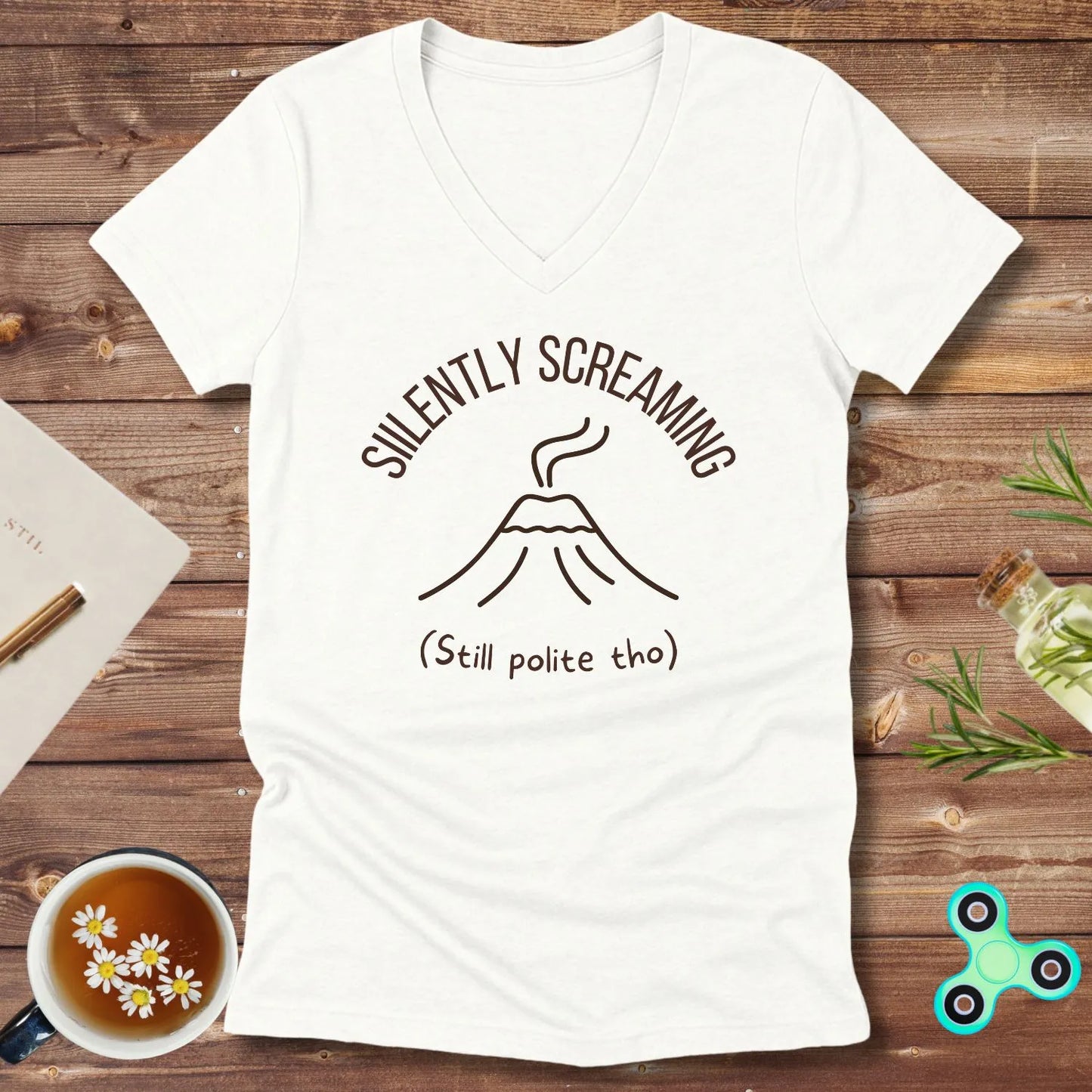 Silently Screaming V-Neck