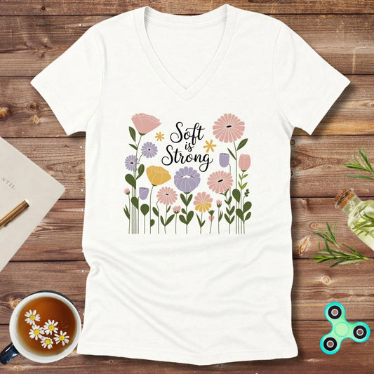Soft is Strong V-Neck