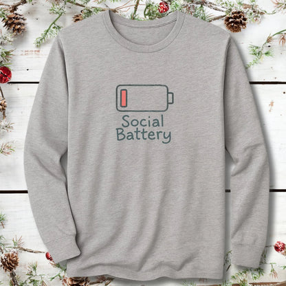 Social Battery Low Long Sleeve