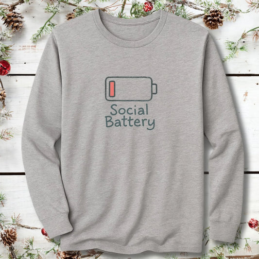 Social Battery Low Long Sleeve