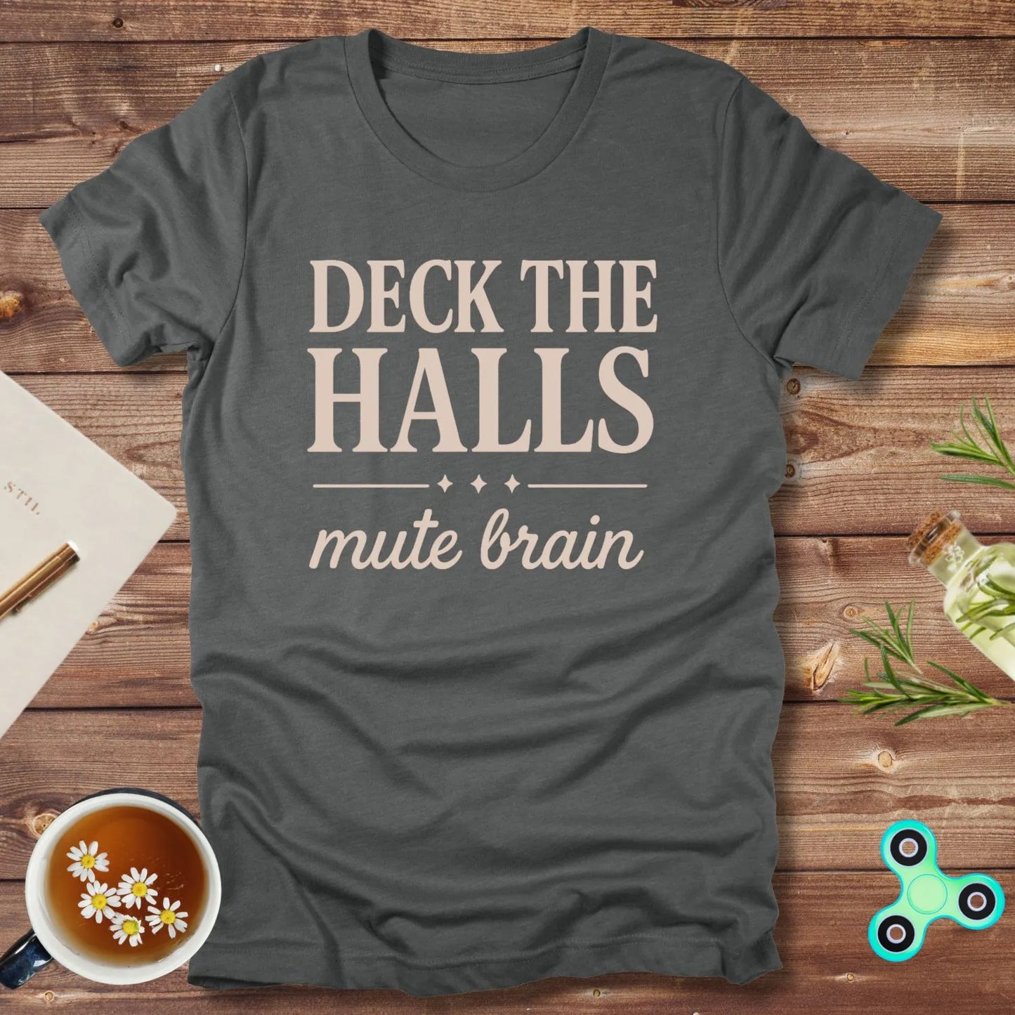 Deck the Halls Mute Brain Tee