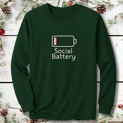 Social Battery Low Long Sleeve