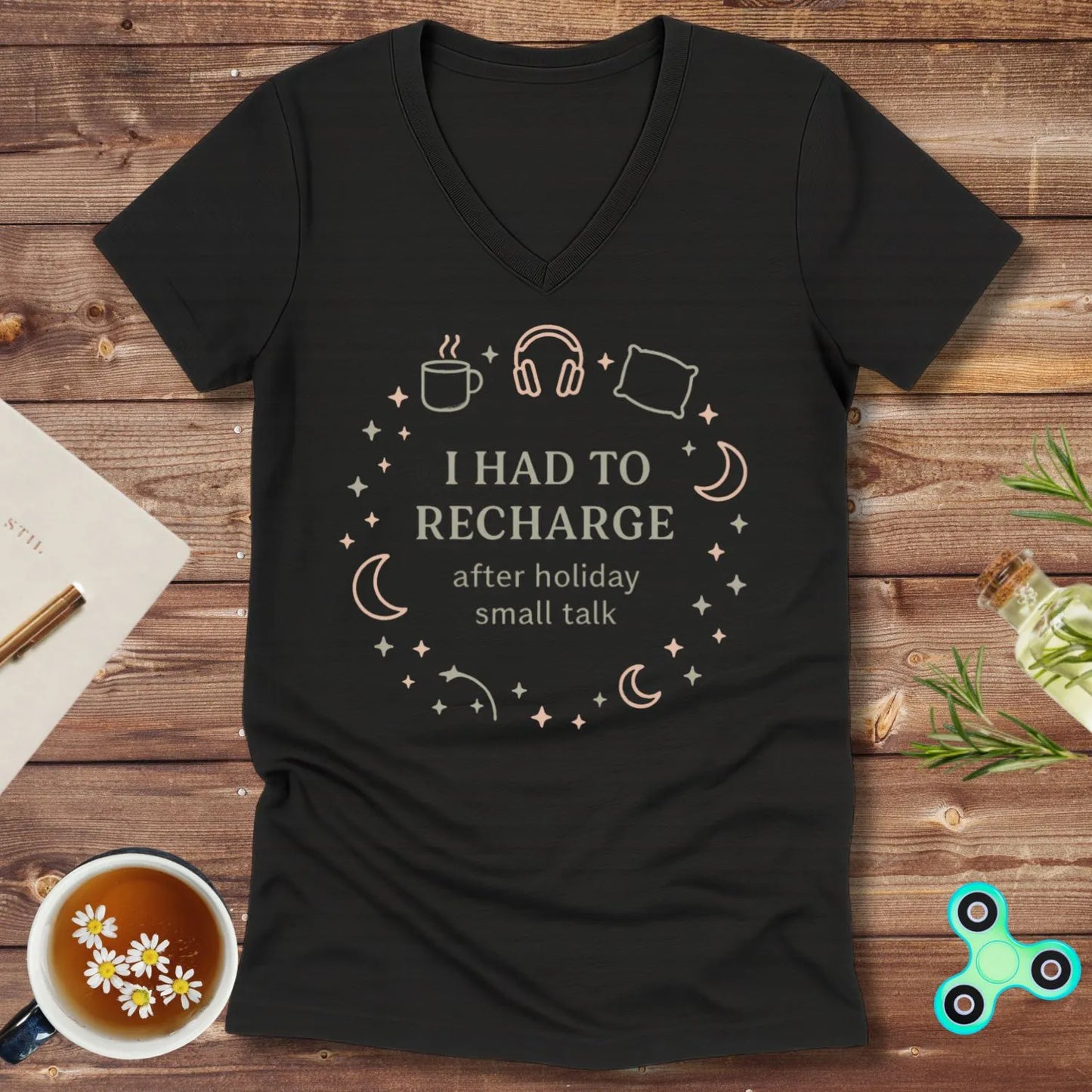 I Had to Recharge V-Neck