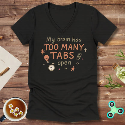 Too Many Tabs Open V-Neck