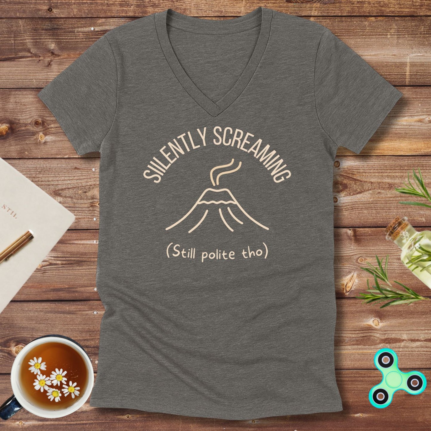 Silently Screaming V-Neck
