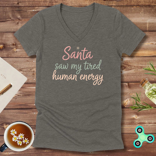 Santa Saw V-Neck