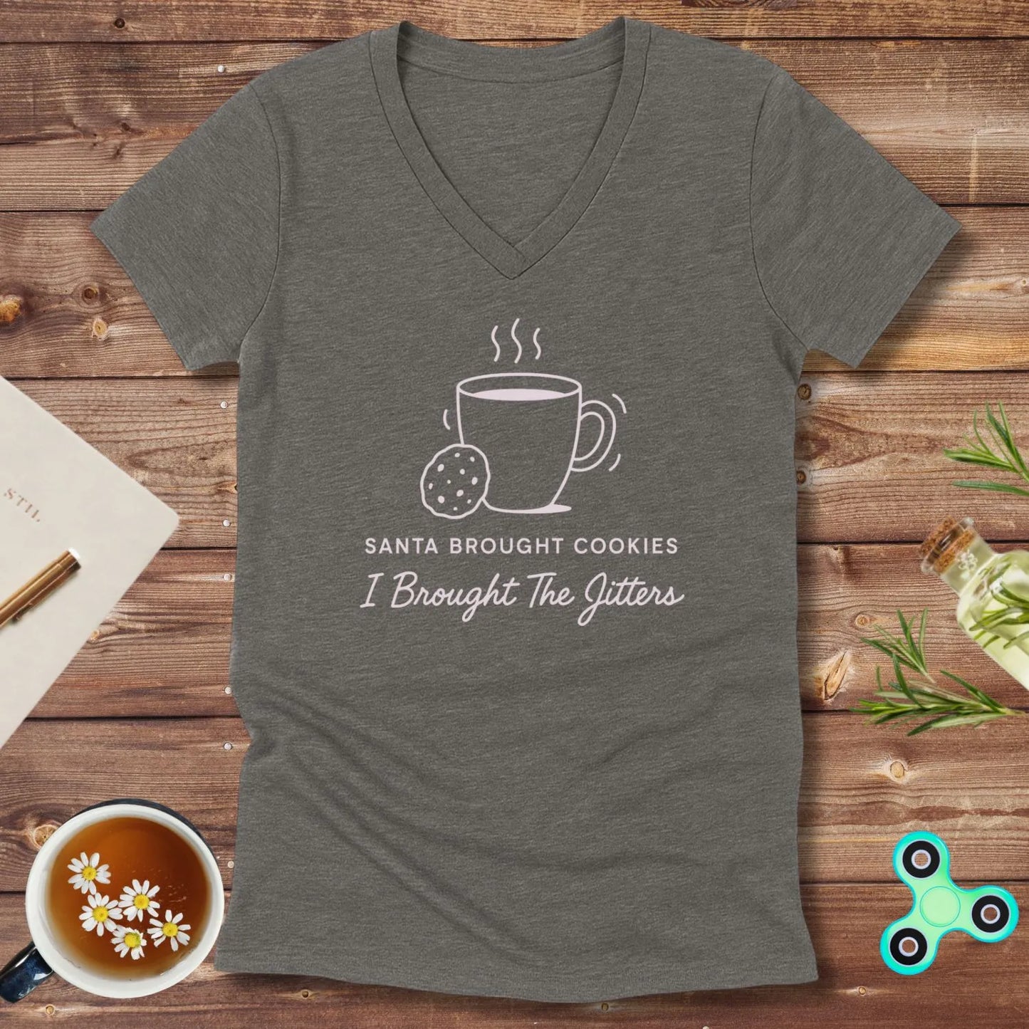 Santa Brought Cookies V-Neck