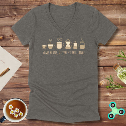 Same Beans Different Brilliance V-Neck