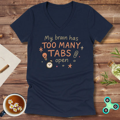 Too Many Tabs Open V-Neck