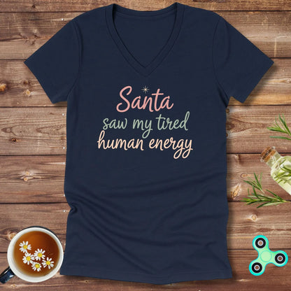 Santa Saw V-Neck