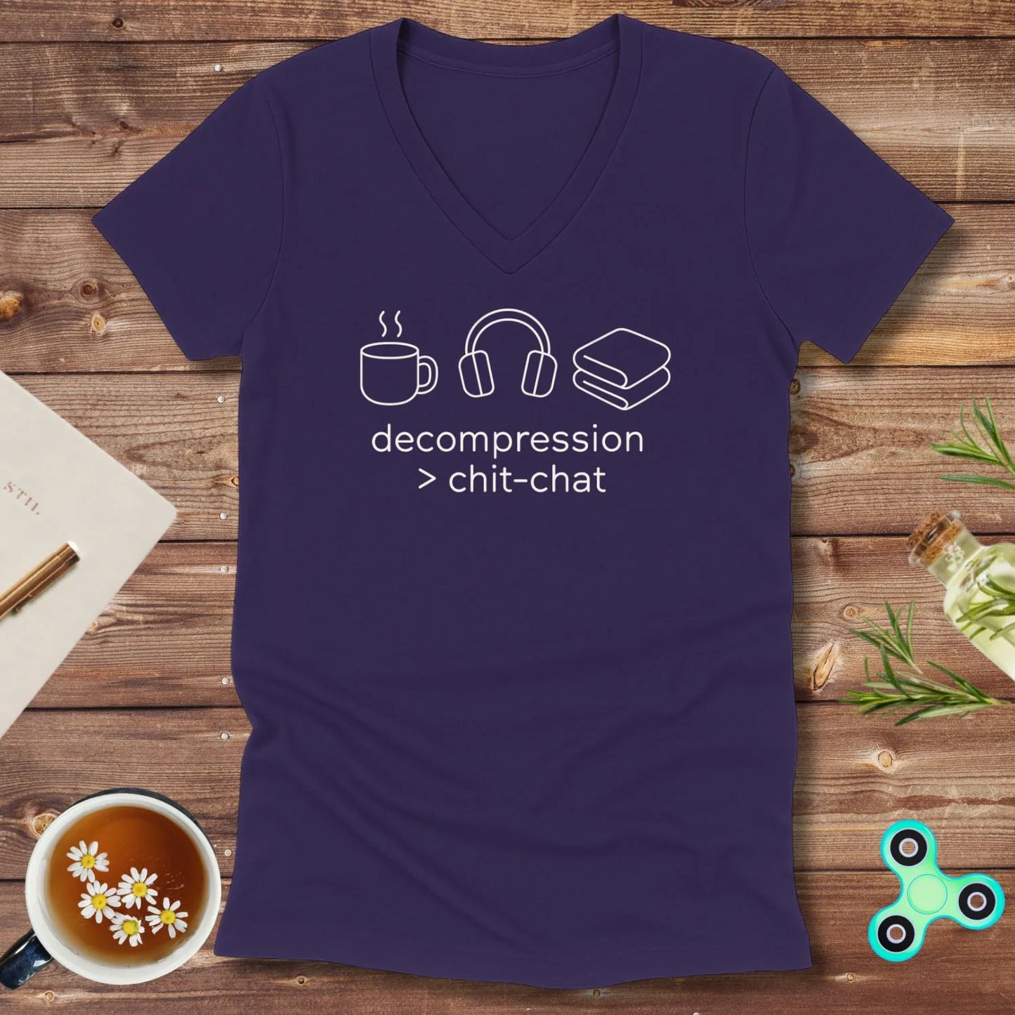 Decompression Chit Chat V-Neck