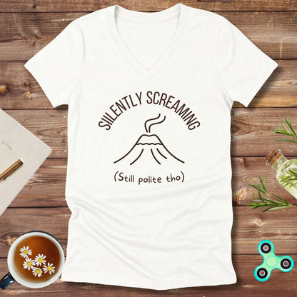 Silently Screaming V-Neck