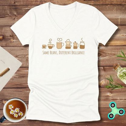 Same Beans Different Brilliance V-Neck