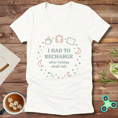 I Had to Recharge V-Neck