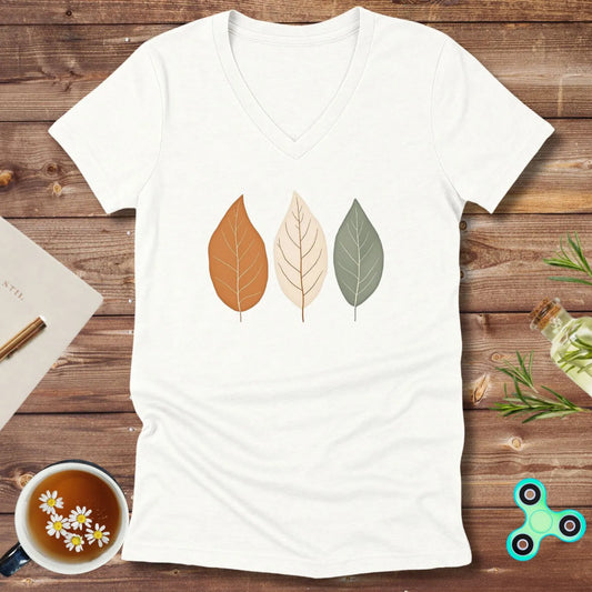 Leaf Trio V-Neck