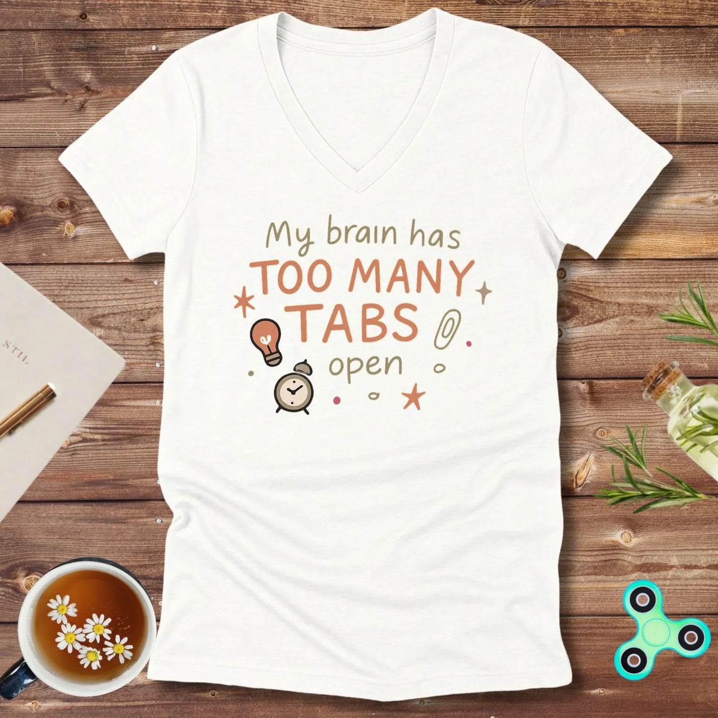 Too Many Tabs Open V-Neck