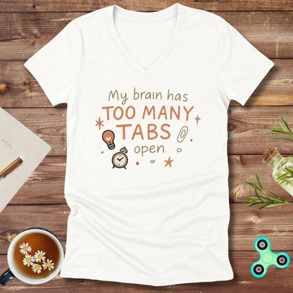 Too Many Tabs Open V-Neck
