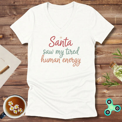 Santa Saw V-Neck